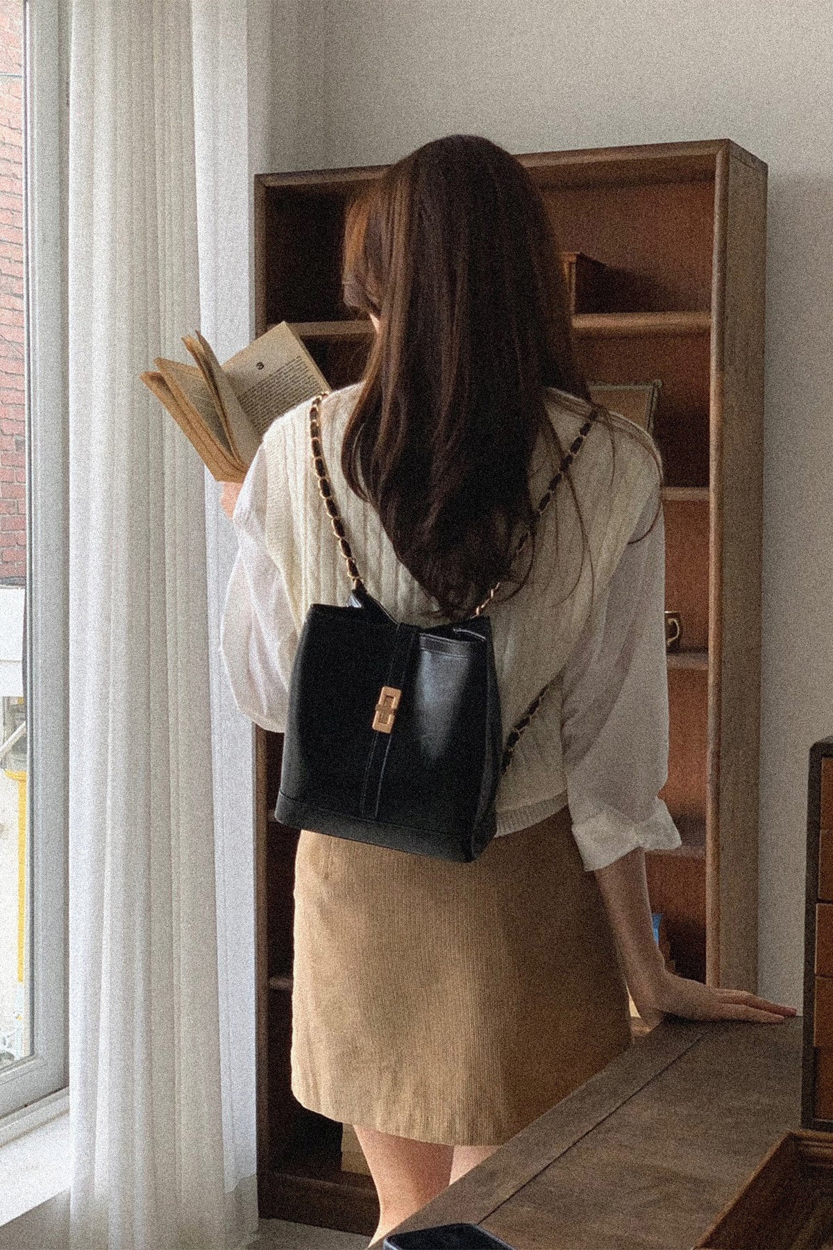 Atelier Classic · Carol Backpack Black (Gold)