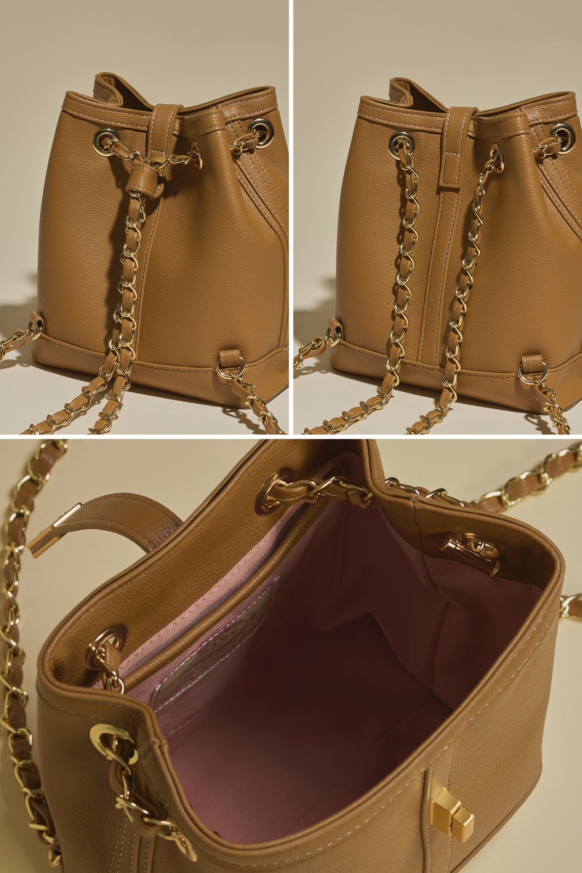 Firenze · Carol Backpack Camel (Gold)