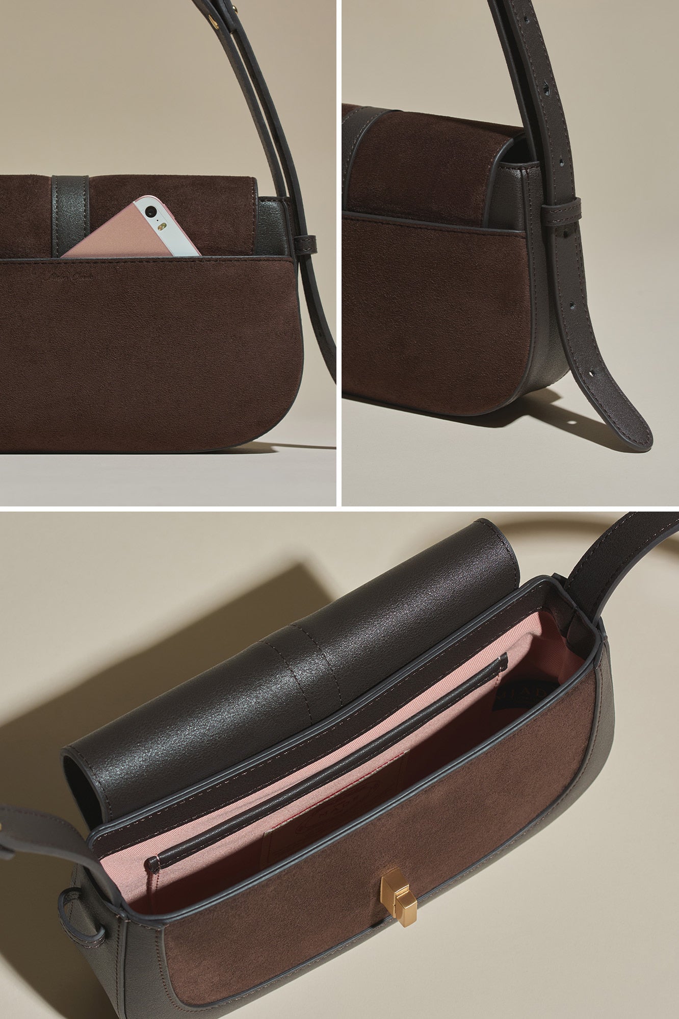 Suede · Baguette S Suede Walnut