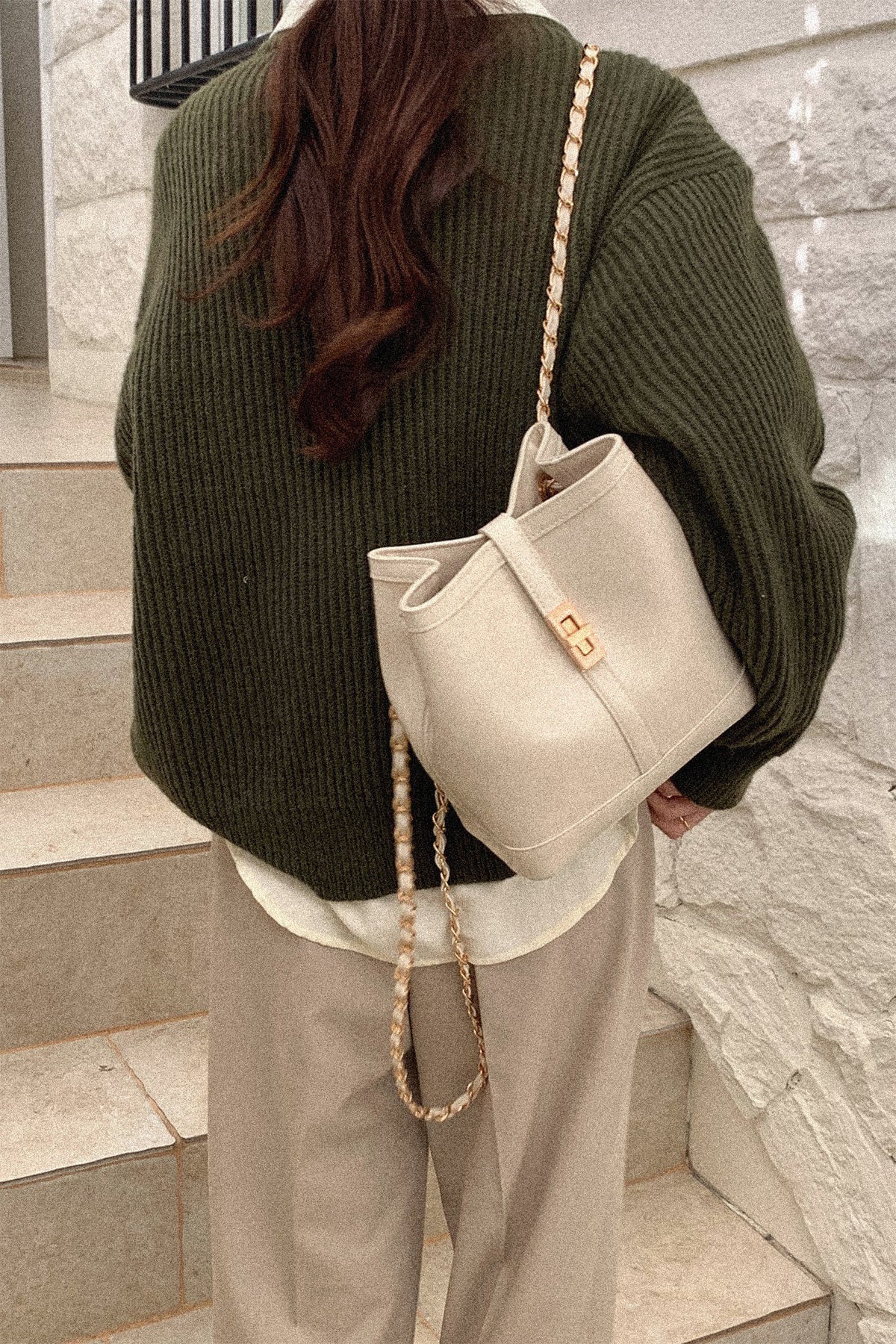 Atelier Classic · Carol Backpack Ivory (Gold)