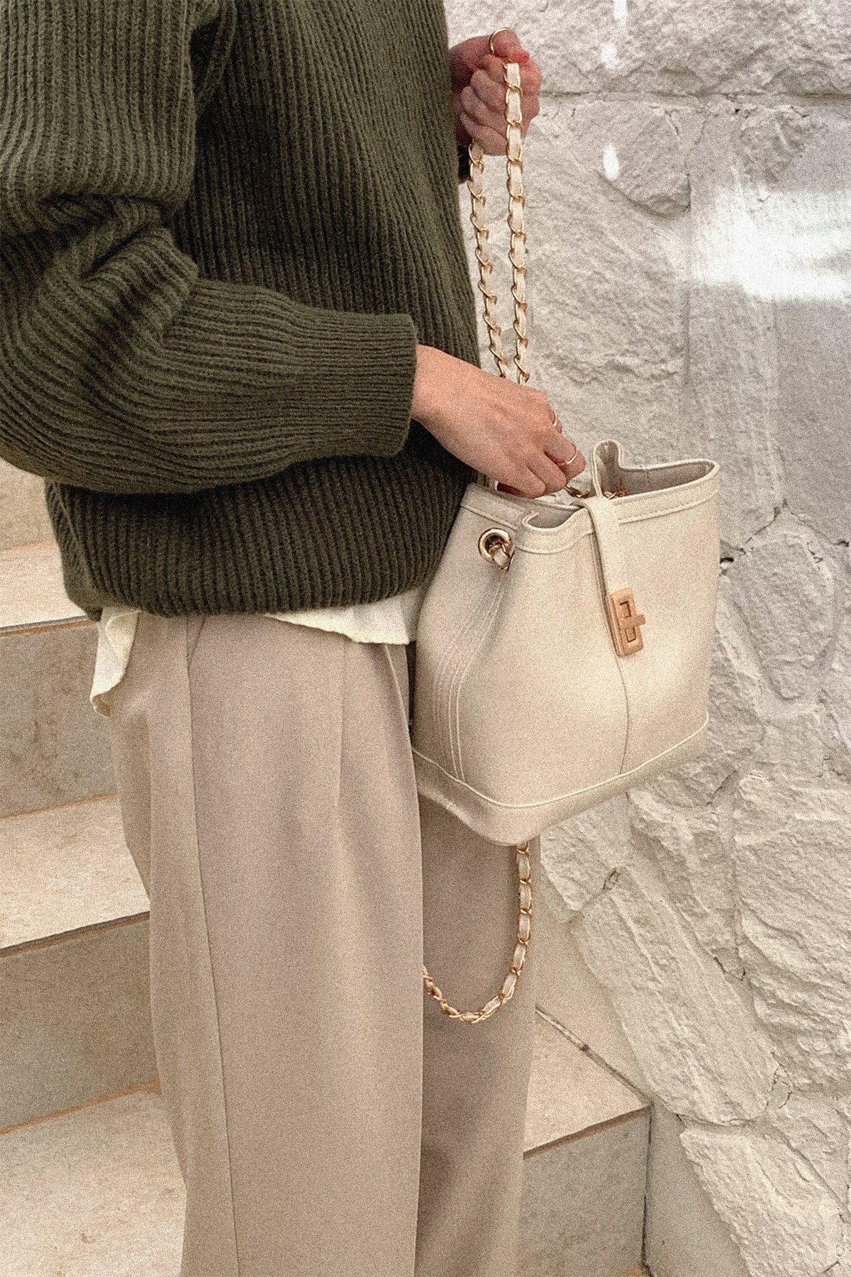Atelier Classic · Carol Backpack Ivory (Gold)