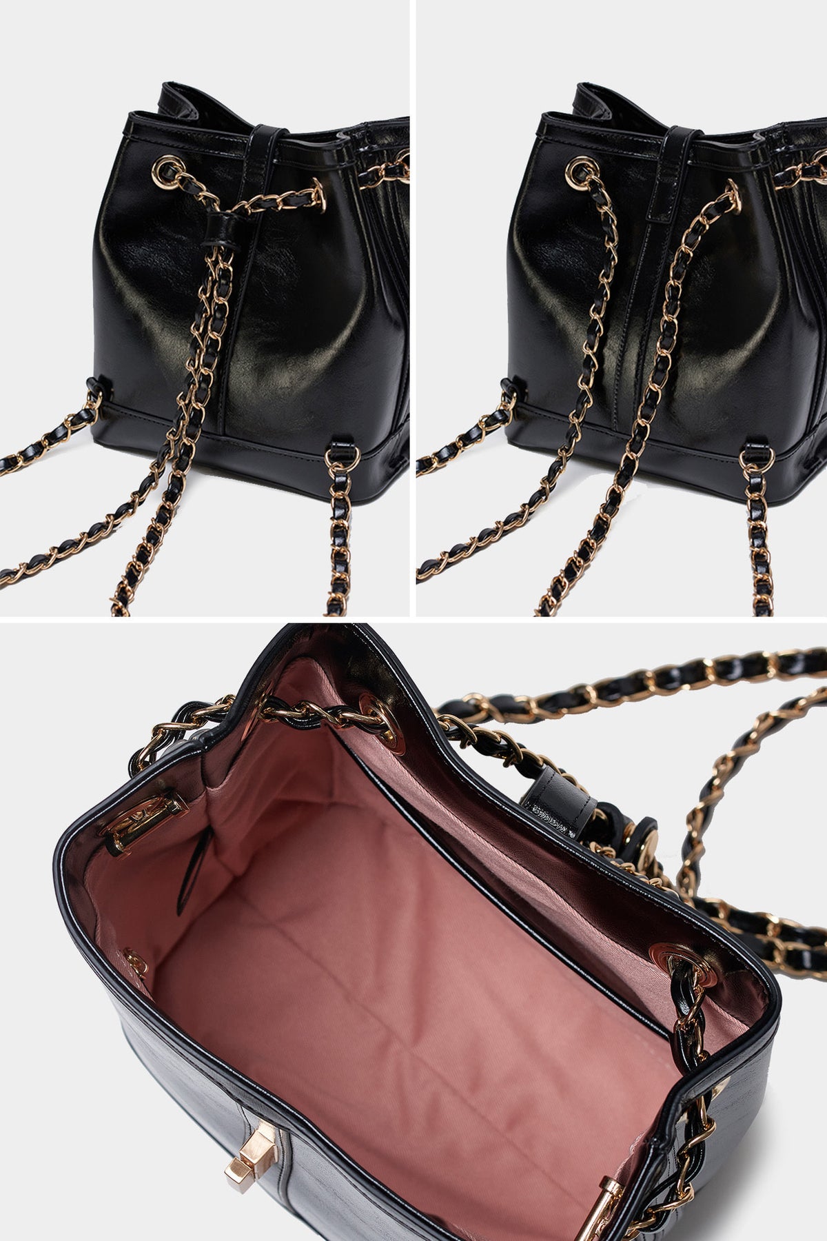 Atelier Classic · Carol Backpack Black (Gold)