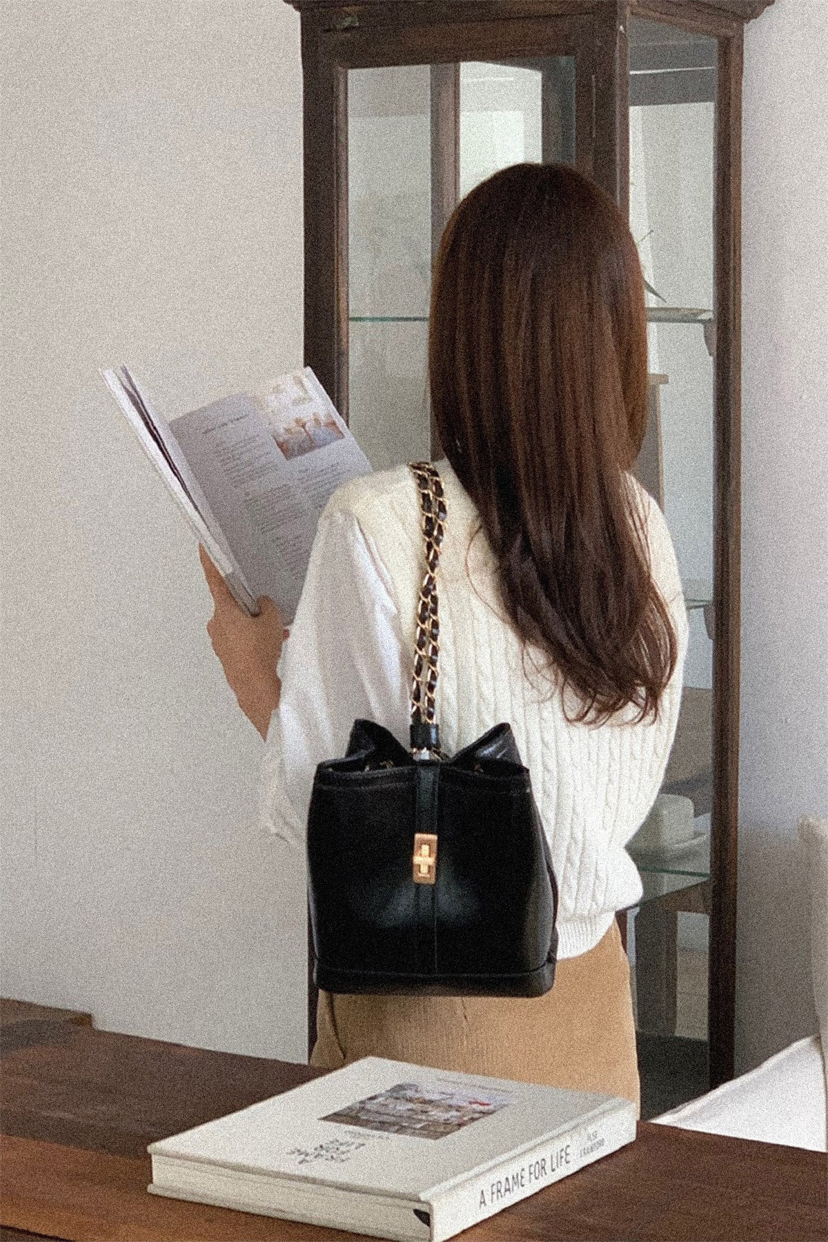 Atelier Classic · Carol Backpack Black (Gold)