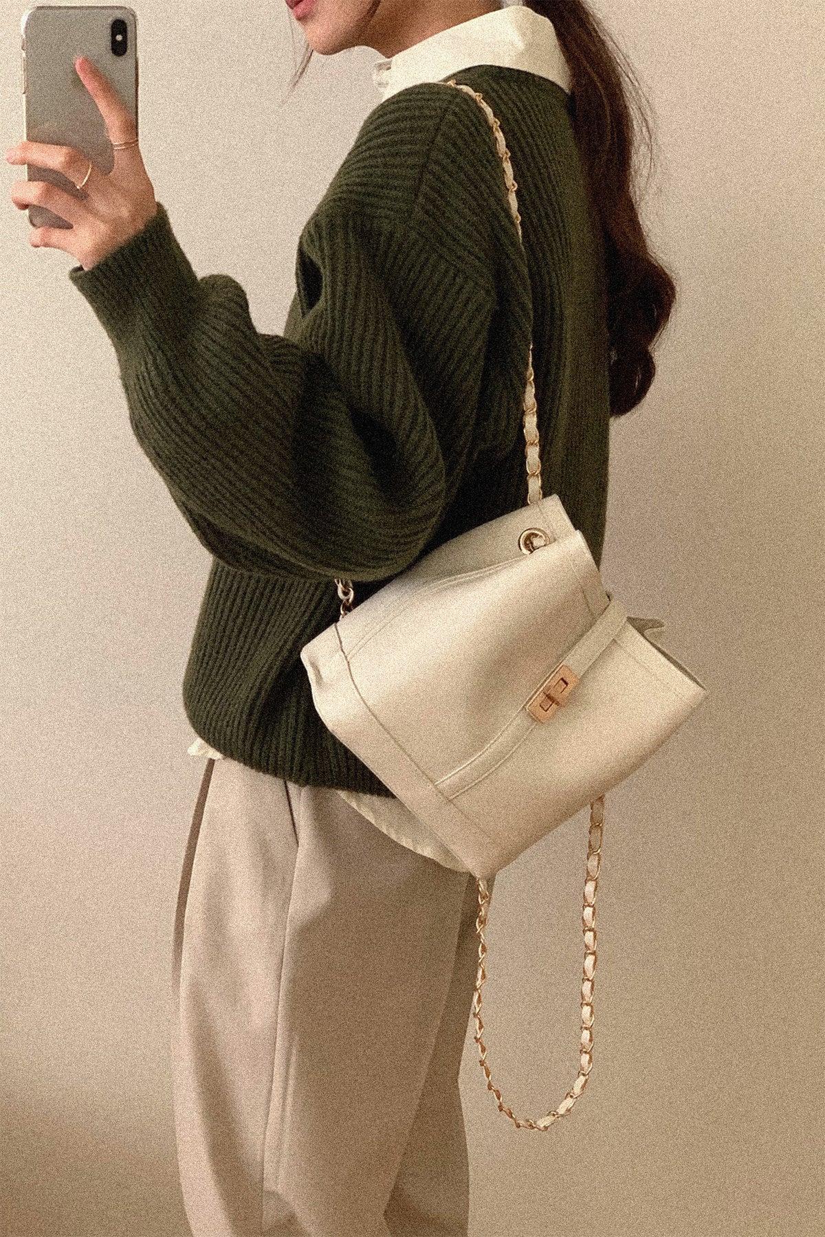 Atelier Classic · Carol Backpack Ivory (Gold)