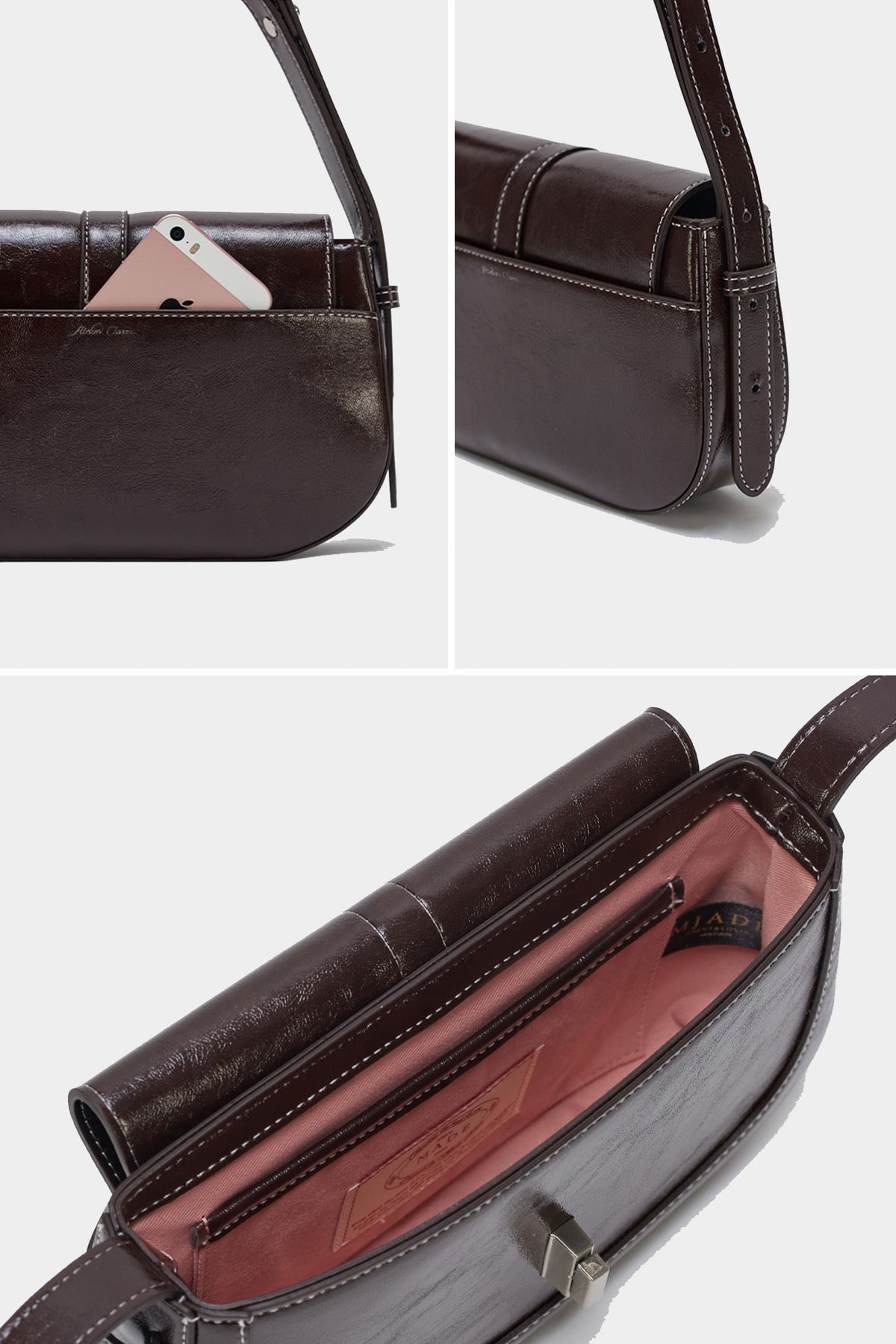 Atelier Classic · Baguette S Dark brown (stitch)