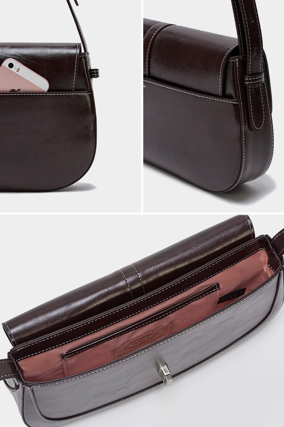 Atelier Classic · Baguette M Stitch Dark Brown